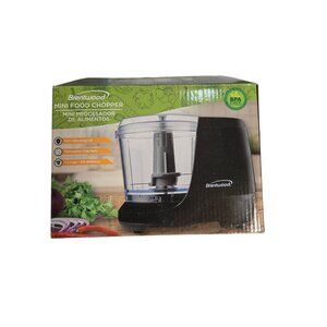 Brentwood 1.5 Cup Mini Chopper  BPA-Free  Dishwasher Safe  Compact Processor New